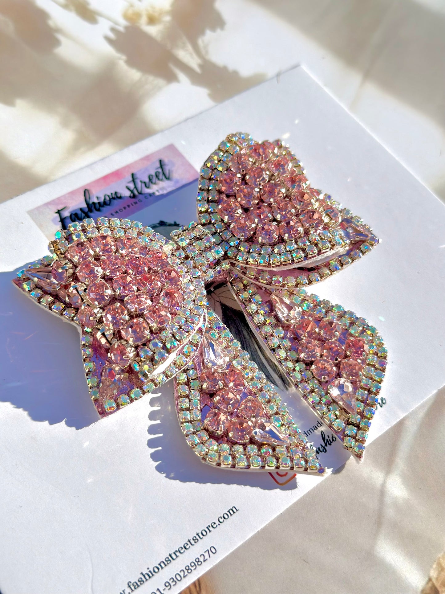 Blushie - Bejewelled Bow