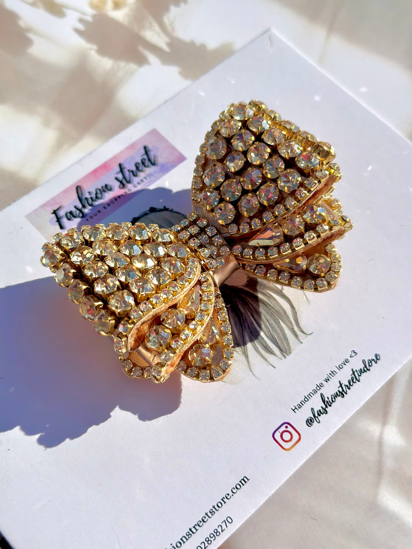 Golden bloom - Bejewelled Bow