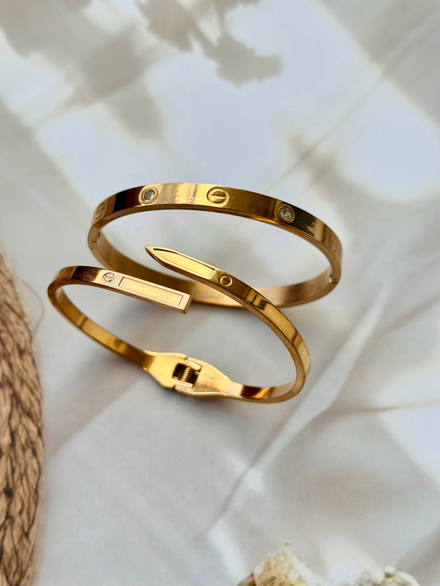 The Cartier Stack - Anti tarnish bracelets