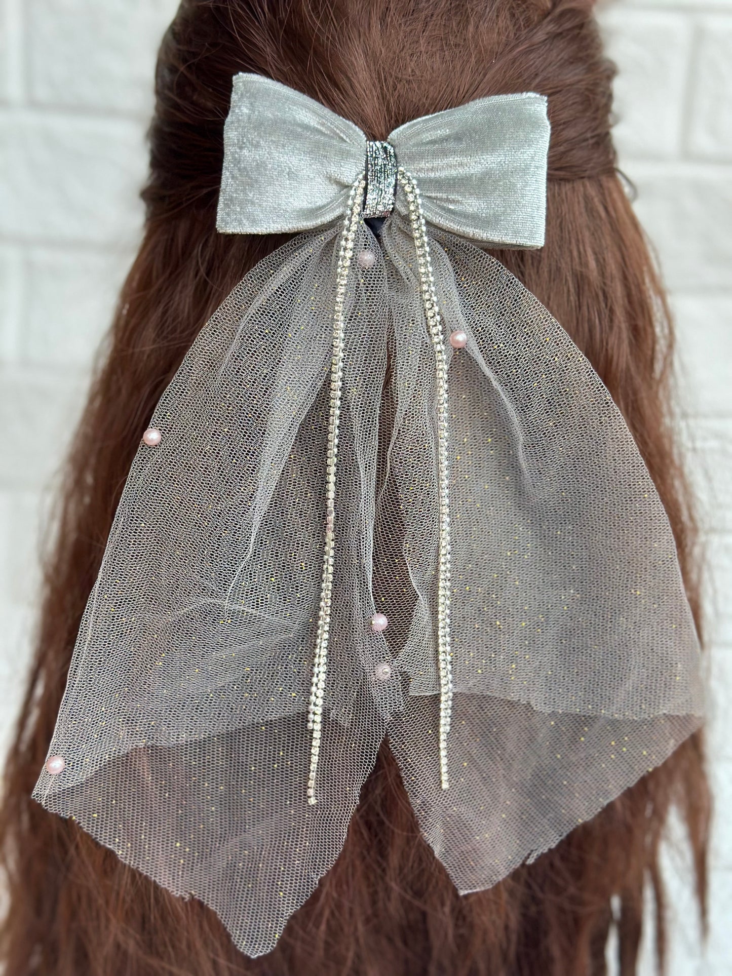 Emily - Rhinestone bow