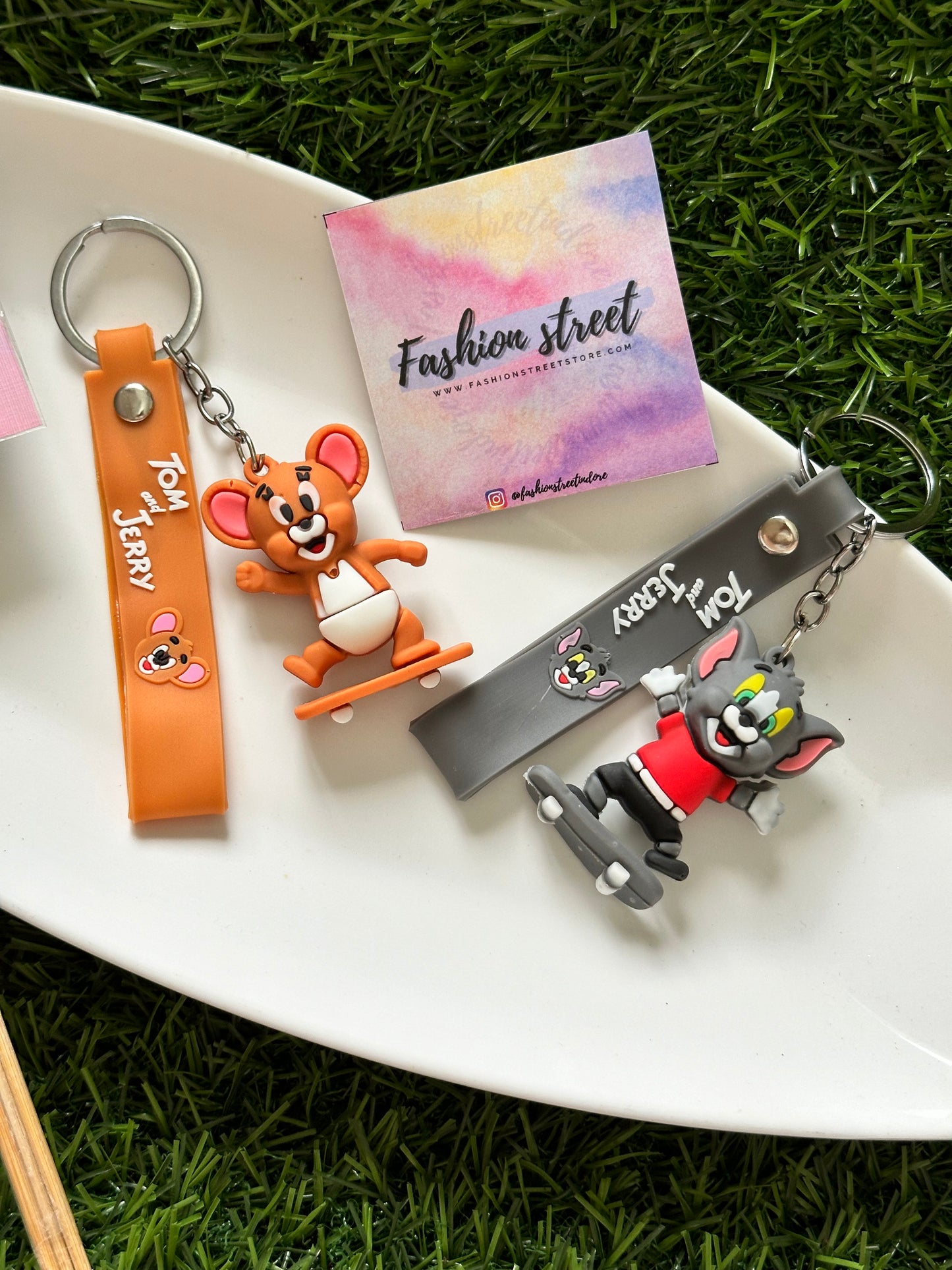 Tom & Jerry Skateboard keychain
