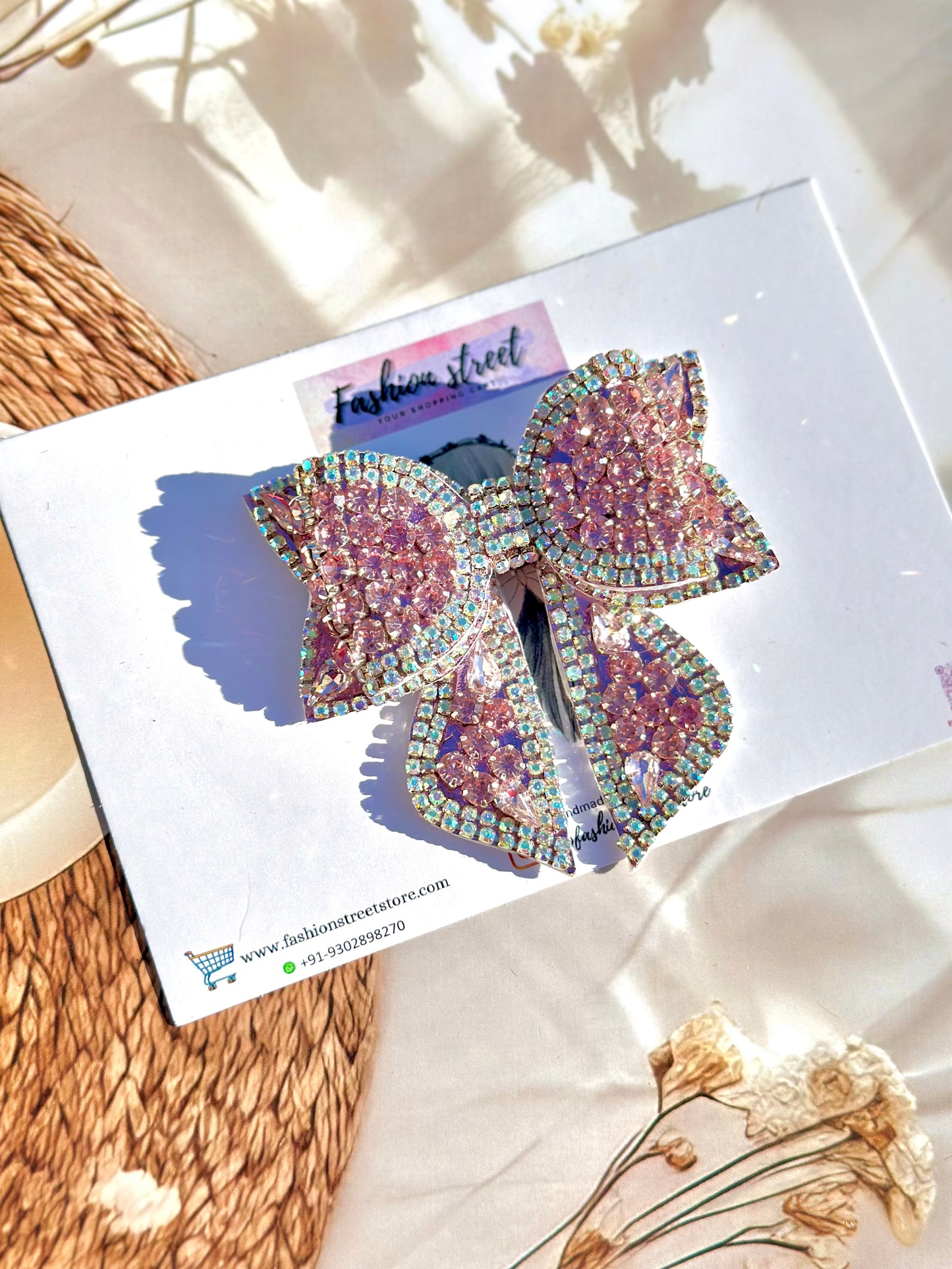 Blushie - Bejewelled Bow