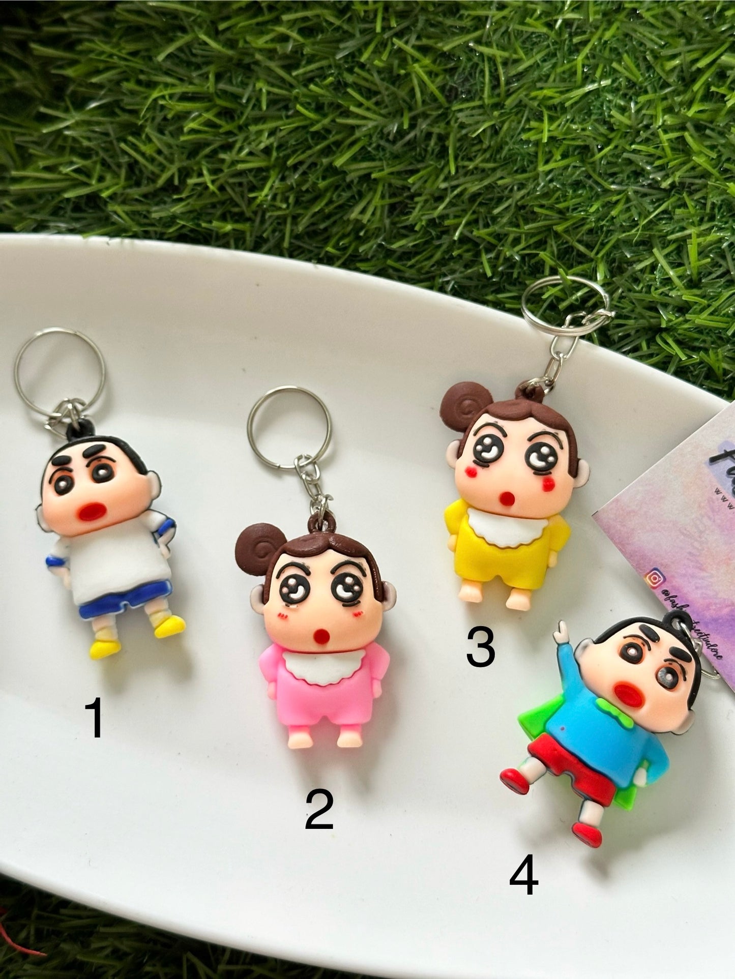 Shinchan & Hemawari Keychain