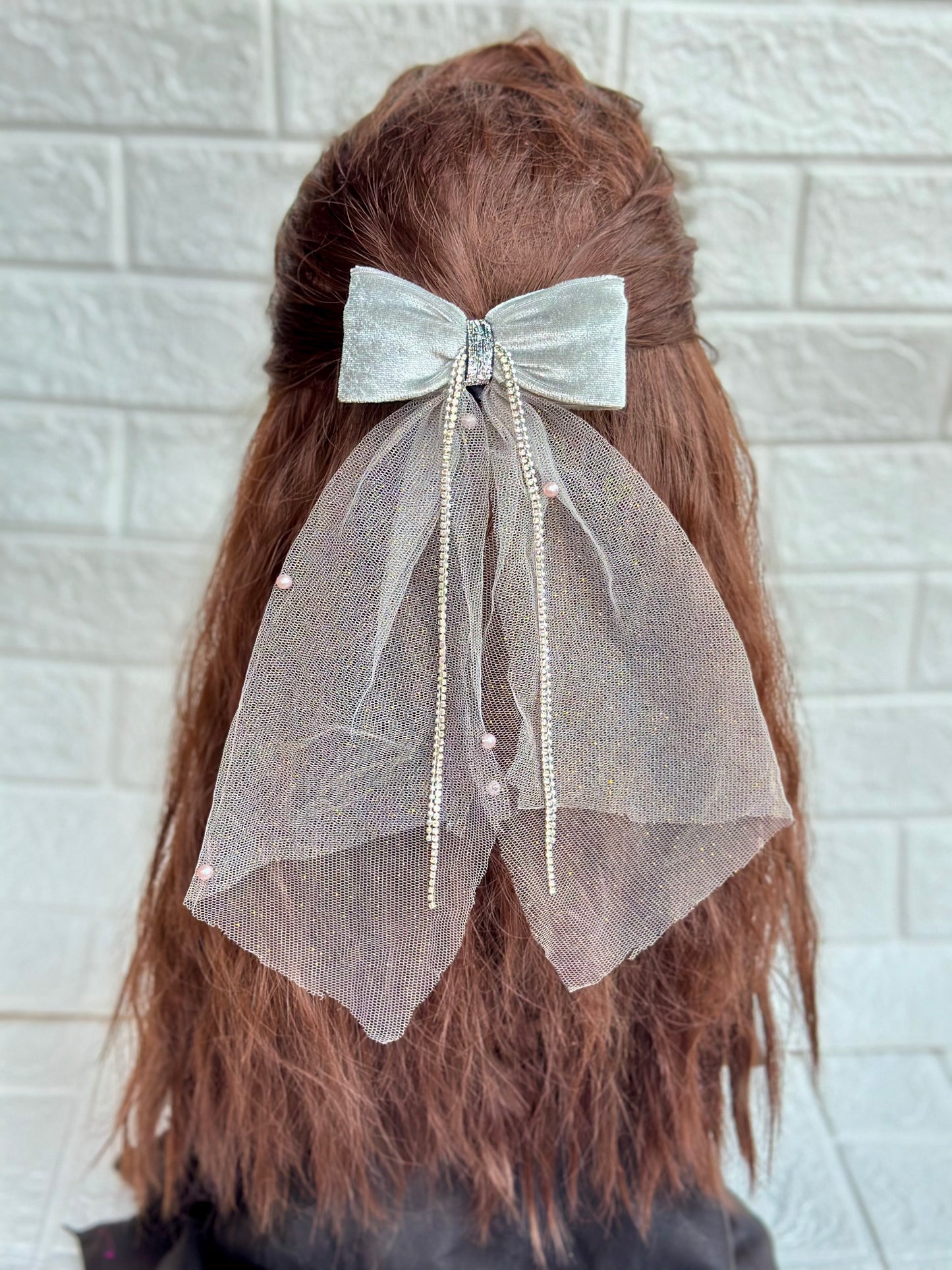 Emily - Rhinestone bow