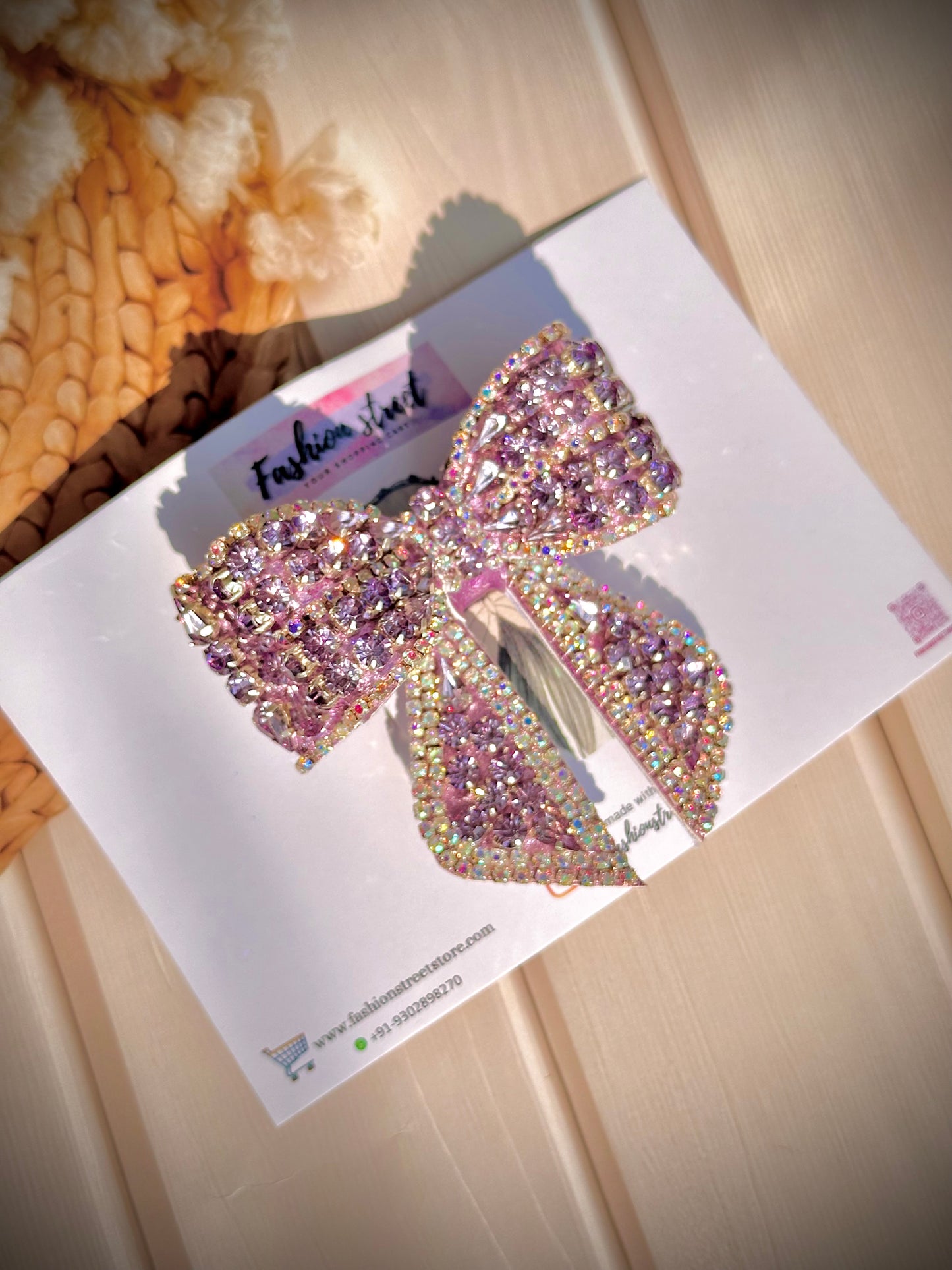 Periwinkle - Bejewelled Bow