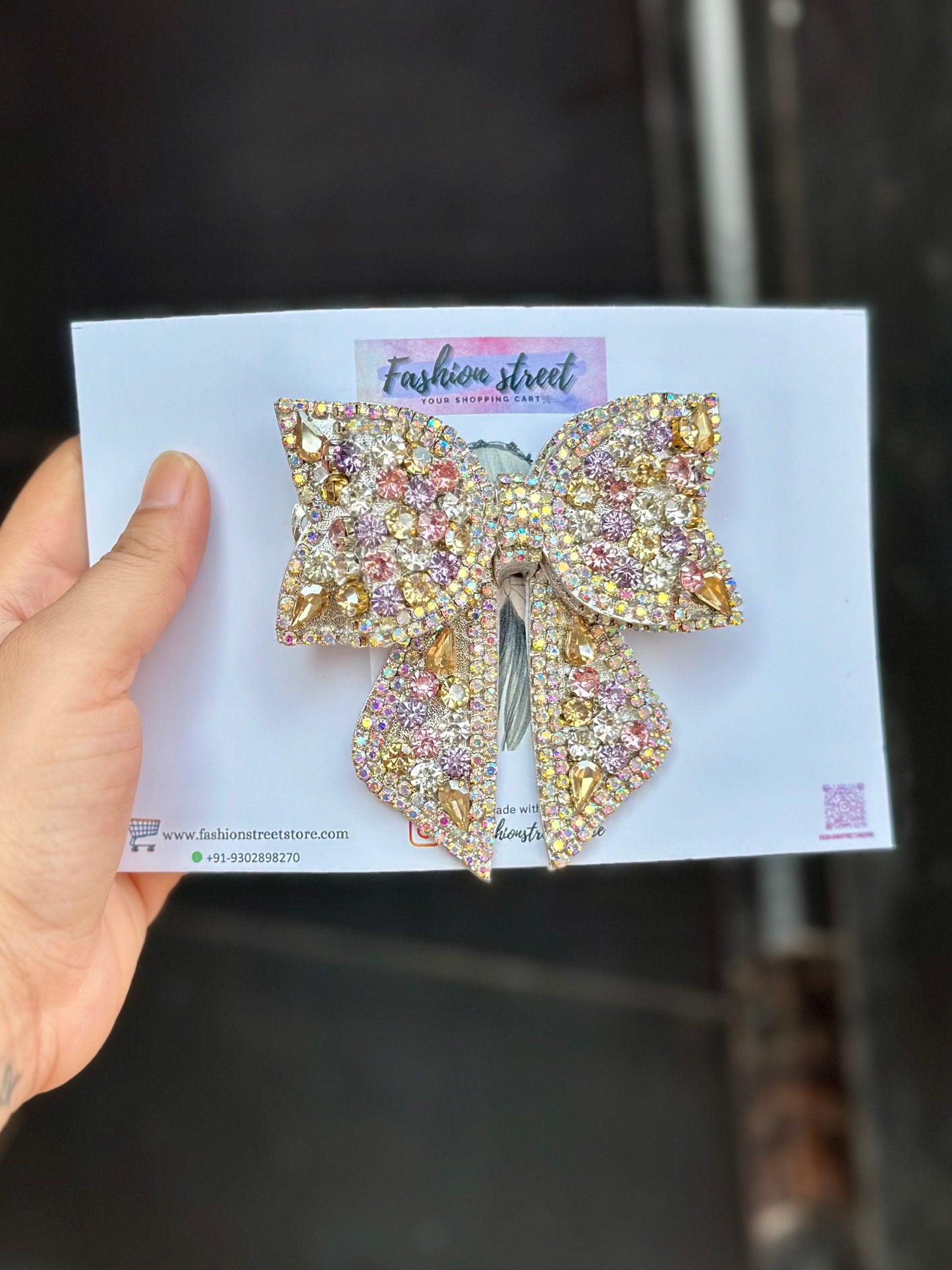 Prism- Bejewelled Bow