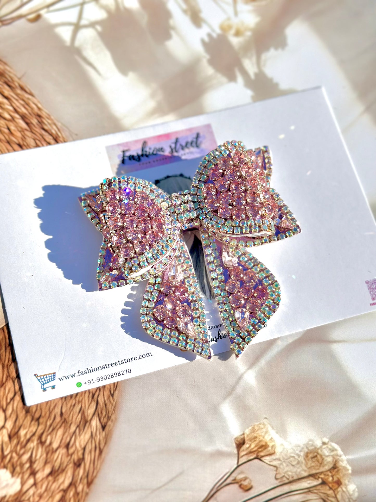 Blushie - Bejewelled Bow