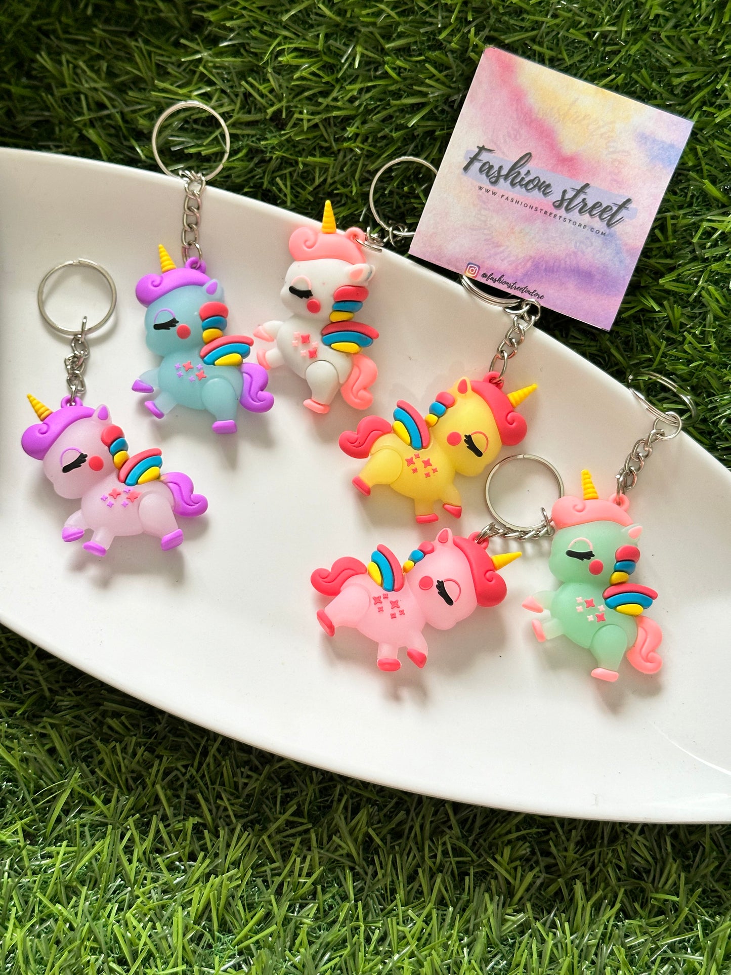Pastel Unicorn Keychain