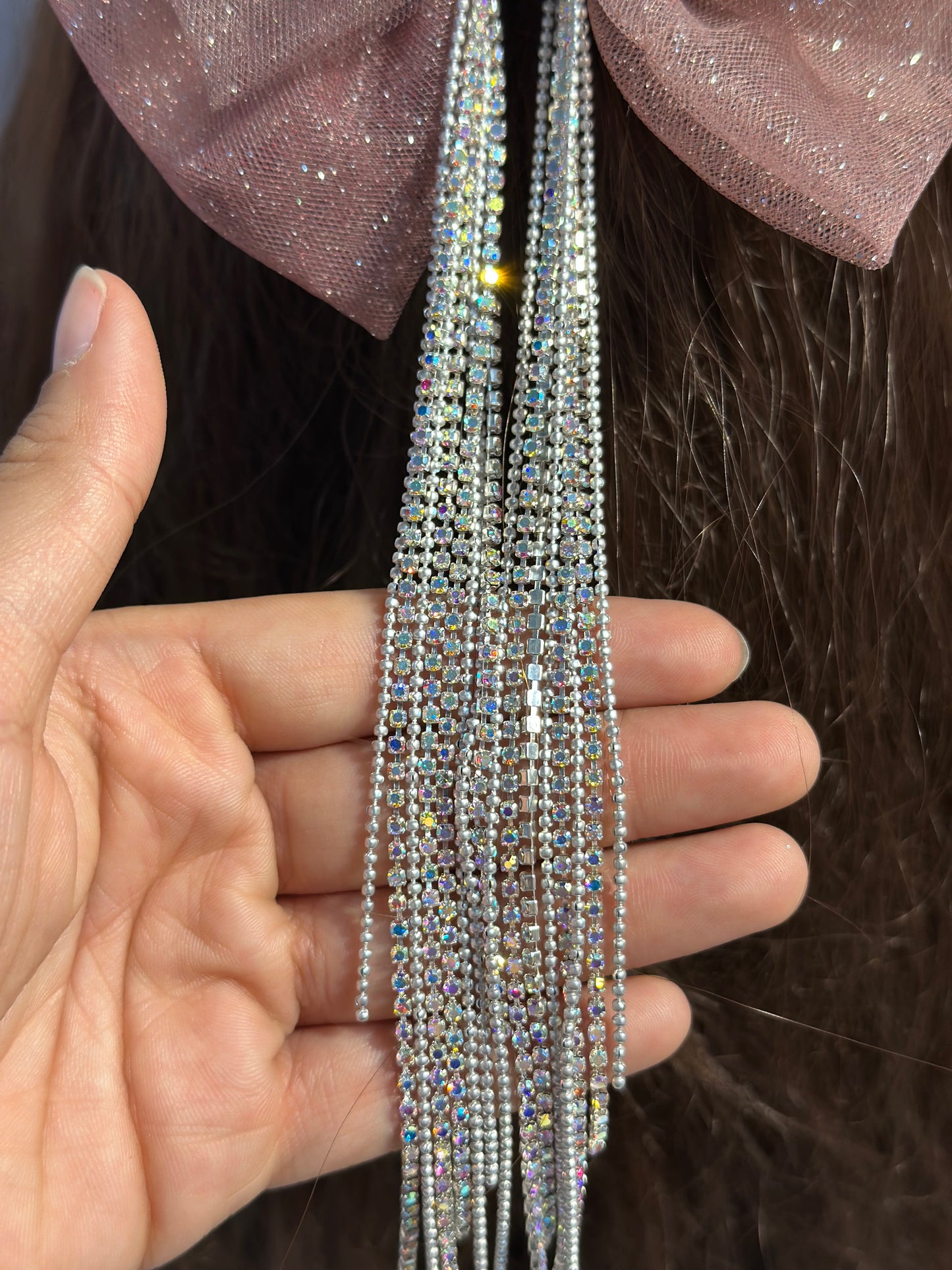 Michelle - Rhinestone bow