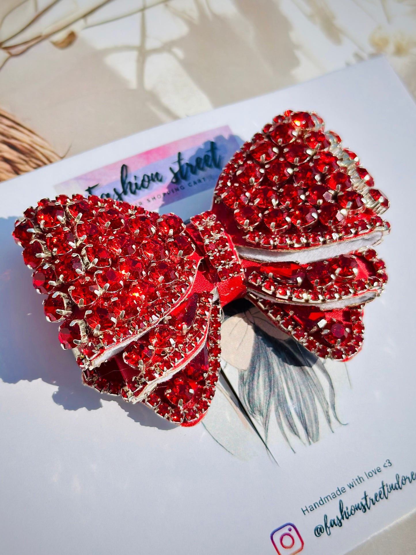 Rubygleam - Bejewelled Bow