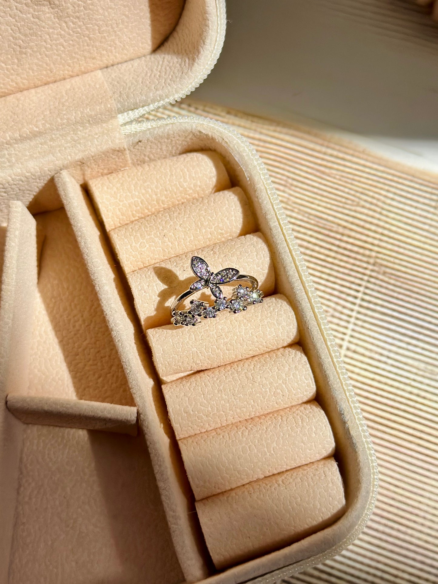 Butterfly tiara Ring