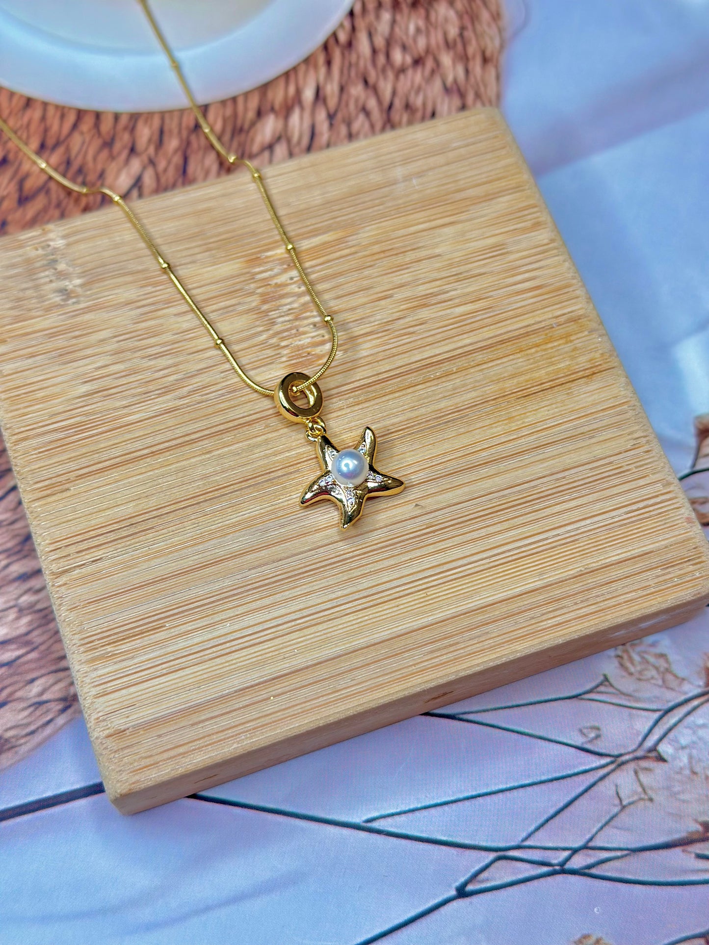 Pearl Starfish Necklace