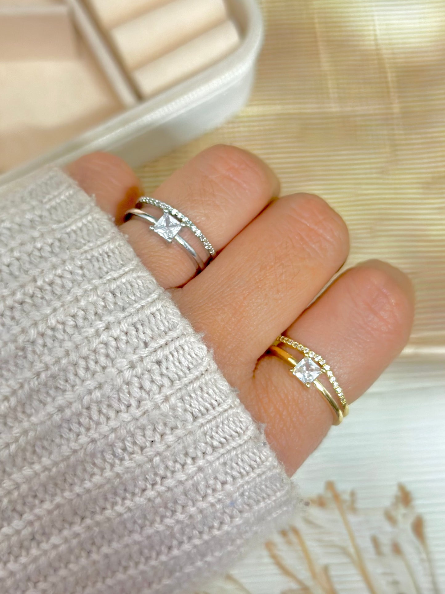 Lizzie Double Band Ring