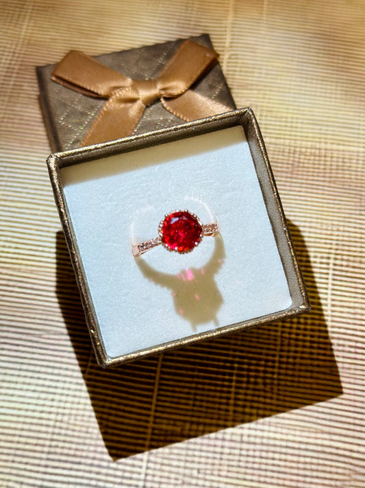 Ruby Coral Ring