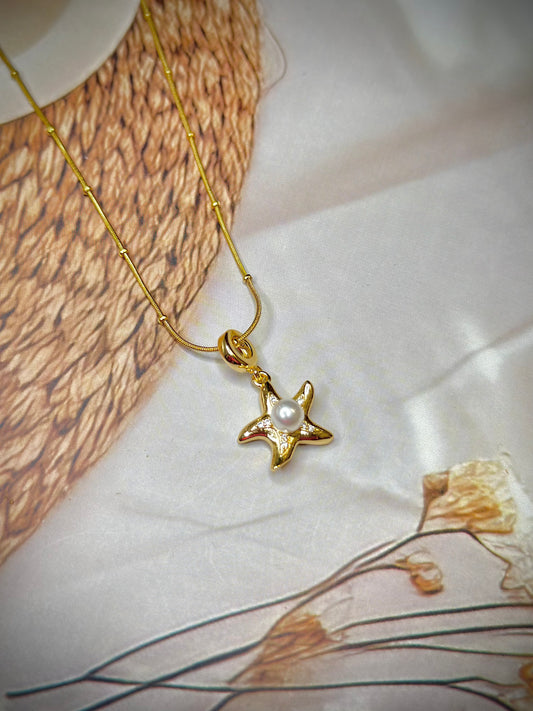 Pearl Starfish Necklace