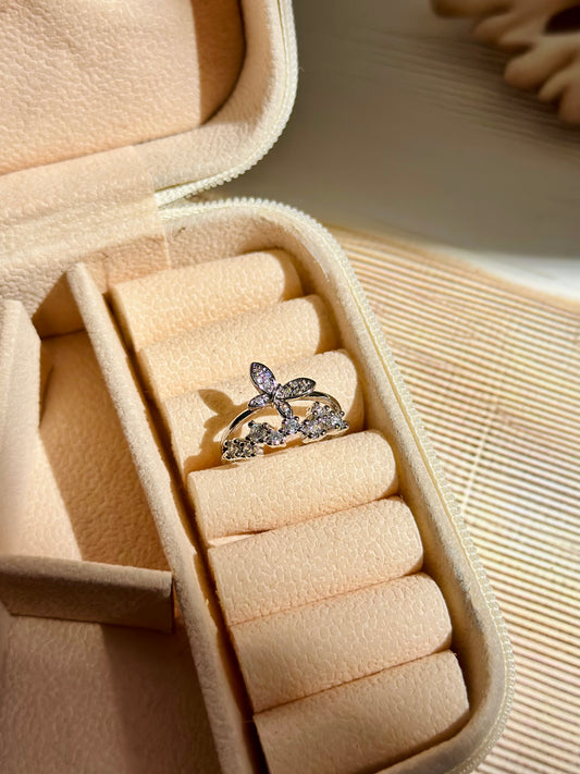 Butterfly tiara Ring